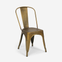 Hamilton spisebords sæt: 4 farvede stole og 120x60 cm stål træ bord Mål