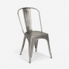 Hamilton spisebords sæt: 4 farvede stole og 120x60 cm stål træ bord Køb