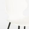 Howe Dark spisebords sæt: 4 farvede stole og 80x80 cm stål træ bord 
