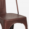 Almond spisebords sæt: 4 forskellig farvede stole og 80x80cm stål bord Pris