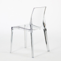 Hilton spisebords sæt: 4 gennemsigtige stole og 160x80cm stål træ bord Omkostninger