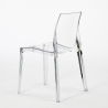 Lewis spisebords sæt: 6 gennemsigtige stole og 200x80 cm træ bord Køb