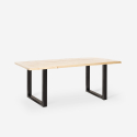 Jaipur M spisebords sæt: 4 gennemsigtige stole og 160x80 cm træ bord Egenskaber