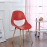 Shell AHD design spisebords stol med træben lavet af plast i flere farver Udsalg