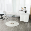 Shiatsu massagebriks 210 cm foldbar transportable aluminium massage salon På Tilbud