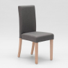 Comfort Chair henriksdal spisebords stol farverig stof polstret med træ ben Omkostninger