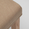 Spisebords stol polsteret med stof og træben henriksdal Comfort Luxury Billig