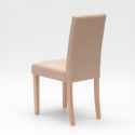 Spisebords stol polsteret med stof og træben henriksdal Comfort Luxury Køb