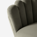 Calicis lænestol loungestol velour fløjlstof skal design gyldne ben Udvalg