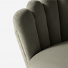 Calicis lænestol loungestol velour fløjlstof skal design gyldne ben Udvalg