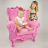 Little Queen Of Love Slide trone børne lænestol i plast mange farver 