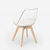 Tulipan caurs nordisk design spisebord stol gennemsigtig hynde og træben Model