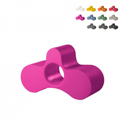 Wheely Slide bænk modulær skammel af polyethylen i forskellige farver Kampagne