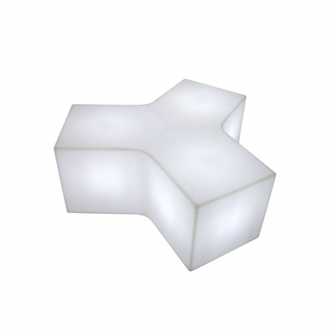 Ypsilon Slide lysende bænk modulær skammel lampe bord af polyethylen Kampagne