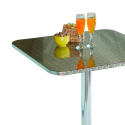 Locinas kvardratisk bord 70x70 cm med sammenklappelig bordplade i stål Valgfri