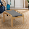 Sylt Fodskammel puf lænestol sofa stue træ stof skandinavisk design Valgfri