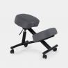 Balancesteel Lux ergonomisk knæstol kontorstol højdejuster i stål stof Egenskaber