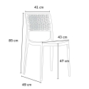 Cross AHD stol stabelbar spisebordsstole design plast inden udendørs 
