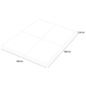Fit Square 1x1m gummiflise underlag til fitness trænings maskine måtte Billig