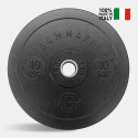 Bumper HD Italy 2 x 10 kg vægtskiver til olympiske vægtstang 50 mm På Tilbud