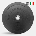 Bumper HD Italy 2 x 15 kg vægtskiver til olympiske vægtstang 50 mm På Tilbud