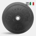 Bumper HD Italy 2 x 20 kg vægtskiver til olympiske vægtstang 50 mm På Tilbud