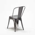 Caelum cafebord sæt: 2 farvede stole og 70x70 cm firkantet stål bord Model