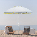 GiraFacile 200cm strand parasol med UPF 158+ UV-beskyttelse Aphrodite 