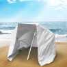 Feather 200 cm stor strand parasol læsejl bærbar aluminium uv-beskyttet Udvalg