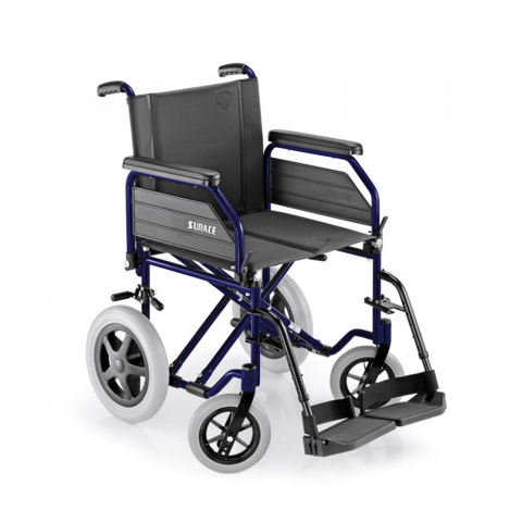 Foldbar letvægts kørestol i aluminium transportkørestol Surace 200 Kampagne