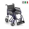 Foldbar kørestol i let aluminium transportkørestol Surace 200 XL På Tilbud