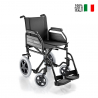 Letvægts kørestol i aluminium foldbar transportkørestol Squillina Surace På Tilbud