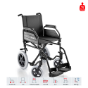 Letvægts kørestol i aluminium foldbar transportkørestol Squillina Surace Tilbud