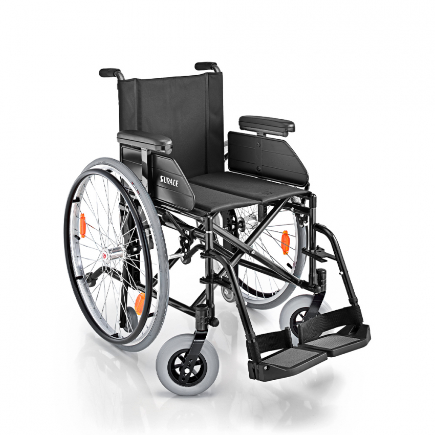 S13 Surace kørestol sammenklappelig letvægt aluminiumsstel