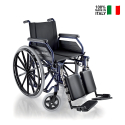 Foldbar kørestol med benstøtte i letvægts aluminium 500 XL Surace På Tilbud