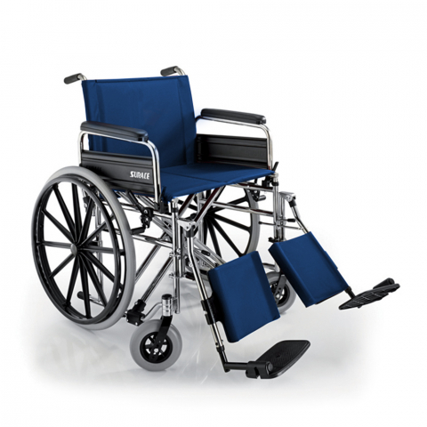Surace 500 Bariatric kørestol sammenklappelig let rullestol aluminium Kampagne
