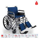 Foldbar bariatrisk kørestol i letvægts aluminium Surace 500 Bariatric Tilbud