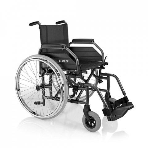 Eureka Eco Surace kørestol sammenklappelig letvægt rullestol aluminium