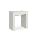 Allin 90x47-299 cm hvidt farvet lille træ spisebord med udtræk Tilbud