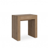 Allin Oak 78x47-299 cm egetræs effekt lille træ spisebord med udtræk Tilbud