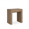 Allin Oak 90x47-299 cm egetræs effekt lille træ spisebord med udtræk Tilbud
