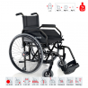 Letvægts kørestol i aluminium 12,4 kg foldbar Eureka Super Surace Tilbud