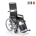 Letvægts kørestol med højt justerbart ryglæn og benstøtte Surace 600 På Tilbud