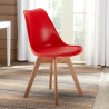 sæt med 20 Goblet nordica ahd design spisebords stol farverig i plast træ Pris