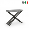 Diago Concrete 90x40-300 cm grantræ effekt lille træ spisebord udtræk På Tilbud