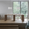 Allin Oak 78x47-299 cm egetræs effekt lille træ spisebord med udtræk Udvalg