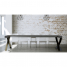 Diago Concrete 90x40-300 cm grantræ effekt lille træ spisebord udtræk Rabatter