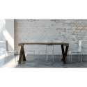 Diago Noix 90x40-300 cm valnød effekt lille træ spisebord med udtræk Udsalg