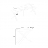 Diago Fir 90x40-300 cm plet grantræ effekt lille træ spisebord udtræk Udvalg