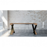 Diago Fir 90x40-300 cm plet grantræ effekt lille træ spisebord udtræk Udsalg
